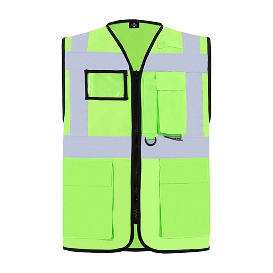 Kamizelka Dopasowana Odblaskowa Poliestrowa KX802 - Lime Green
