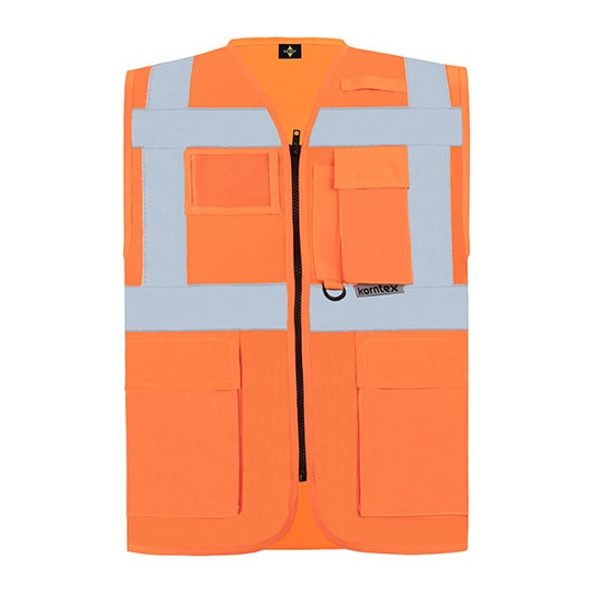 Kamizelka Dopasowana Odblaskowa Poliestrowa KX802 - Signal Orange