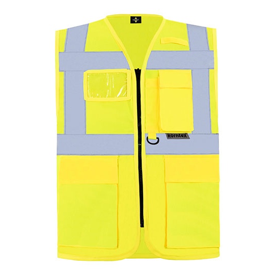 Kamizelka Dopasowana Odblaskowa Poliestrowa KX802 - Signal Yellow