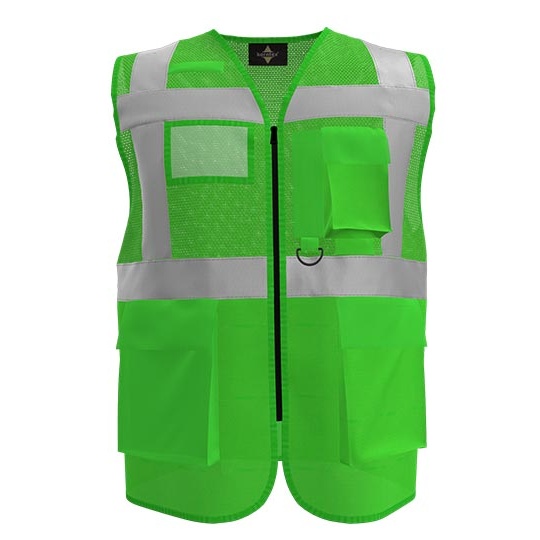 Kamizelka Siatkowa Oddychajaca Poliestrowa KX808 - Green