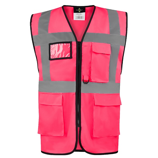 Kamizelka Luzna Odblaskowa Poliestrowa KX810 - Neon Pink
