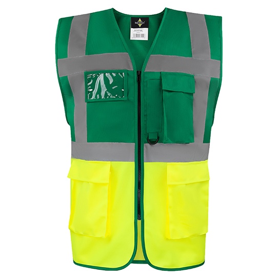 Kamizelka Luzna Odblaskowa Poliestrowa KX810 - Paramedic Green & Yellow
