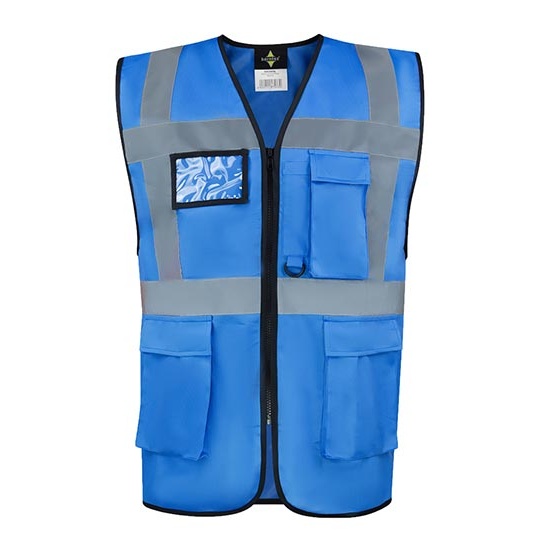 Kamizelka Luzna Odblaskowa Poliestrowa KX810 - Sky Blue