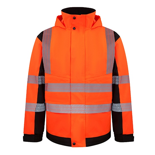 Kurtka Softshell Hi-Vis Wodoszczelna KX812 - Signal Orange & Black