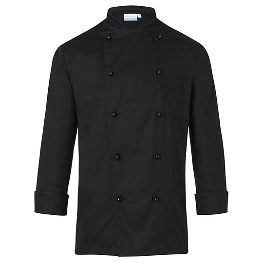 Marynarka Unisex Klasyczna Bawelniana Twill KY009 - Black (ca. Pantone 419C)
