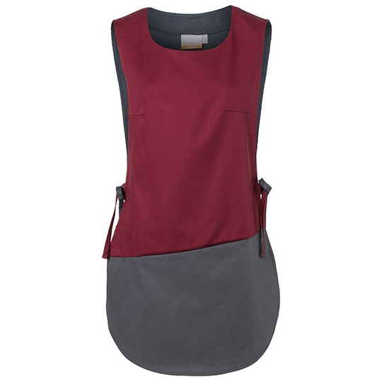 Kamizelka Damska Twillowa KY014 - Bordeaux (ca. Pantone 209C) & Anthracite (ca. Pantone 7540C)