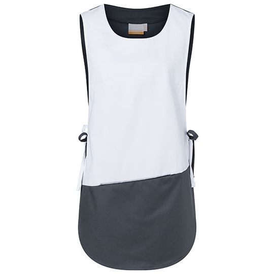 Damski kasak bez rękawów KY014 - White & Anthracite