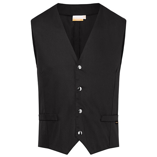 Kamizelka Męska Slim Twill KY035 - Black (ca. Pantone 419C)