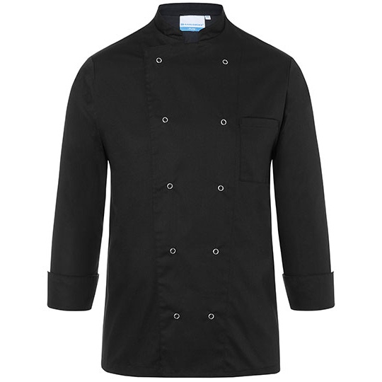Marynarka Kucharska Klasyczna Twill KY038 - Black (ca. Pantone 419C)