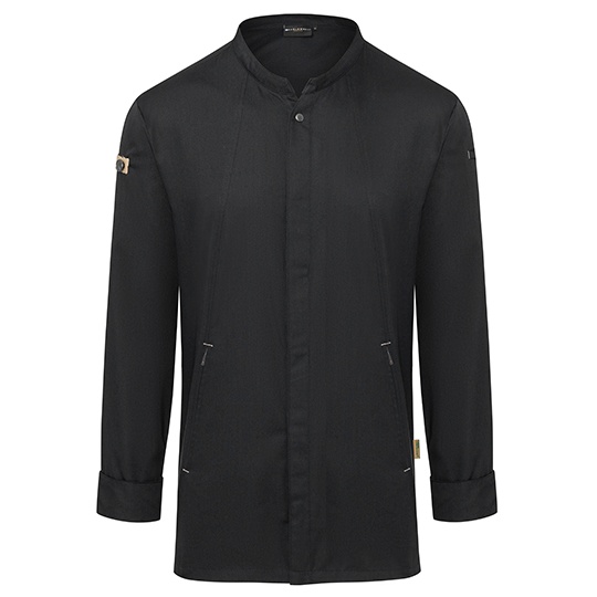 Kurtka Szefa Kuchni Slim z Kieszeniami KY051 - Black (ca. Pantone 419C)