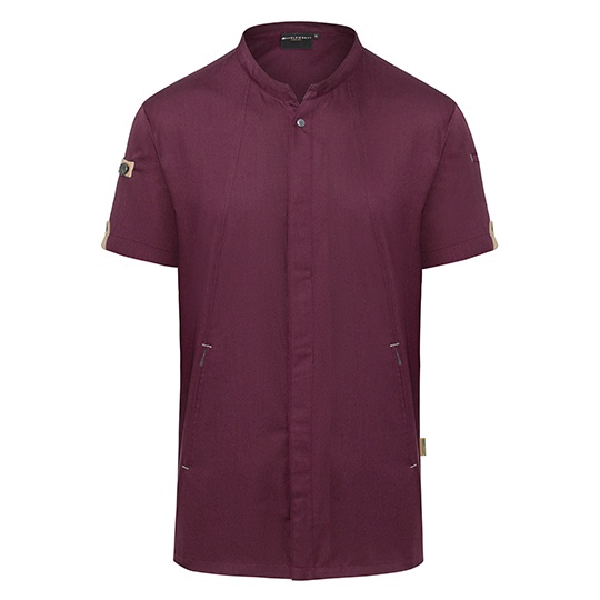 Kurtka Szefa Kuchni Slim Przewiewna Szybkoschnaca KY052 - Aubergine (ca. Pantone 5185C)