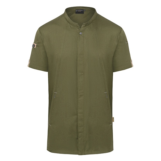 Kurtka Szefa Kuchni Slim Przewiewna Szybkoschnaca KY052 - Moss Green (ca. Pantone 7764C)