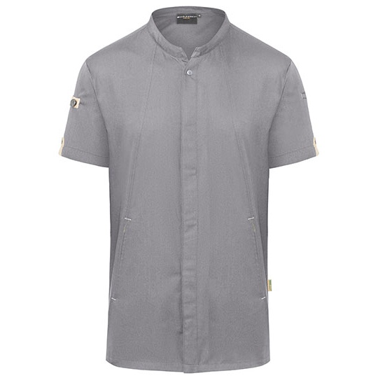 Kurtka Szefa Kuchni Slim Przewiewna Szybkoschnaca KY052 - Platinum Grey (ca. Pantone 4283C)