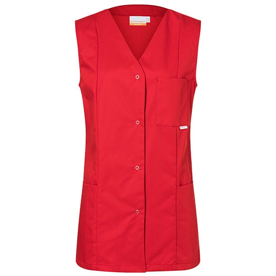 Tunika damska oversize bez rękawów KY061 - Red (ca. Pantone 186C)