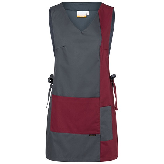 Damski Kasak Bez Rekawow Twillowy KY065 - Anthracite (ca. Pantone 7540C) & Bordeaux (ca. Pantone 209C)