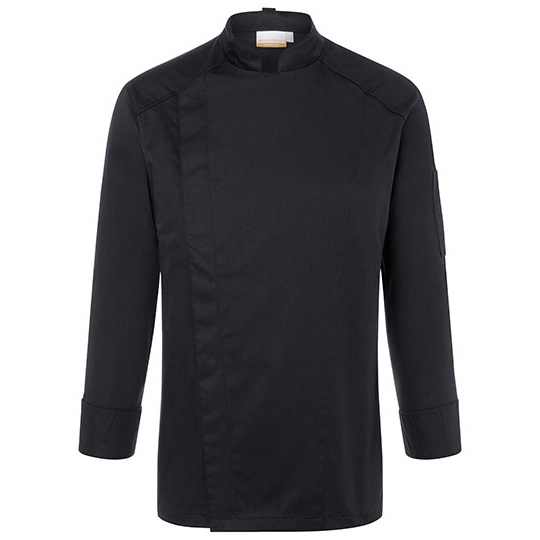 Kurtka szefa kuchni slim z długim rękawem KY102 - Black (ca. Pantone 419C)