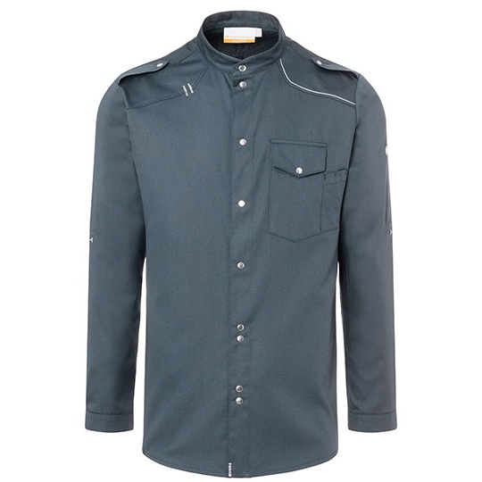 Koszula Szefa Kuchni Slim Twill KY103 - Anthracite (ca. Pantone 7540C)