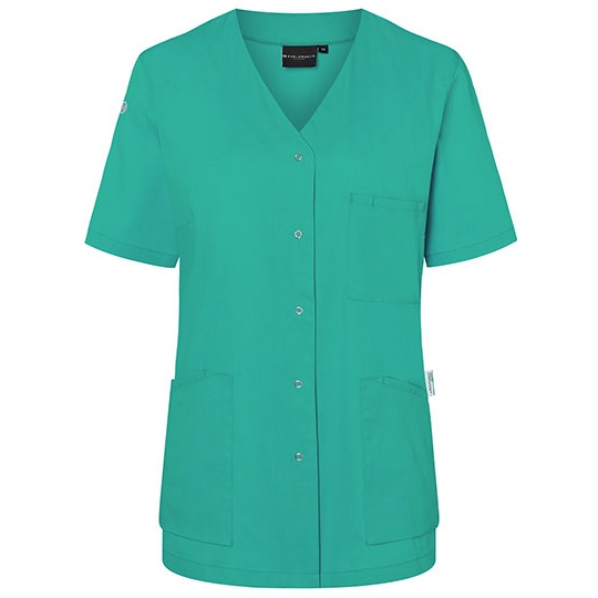 Damska tunika medyczna slim KY131 - Emerald Green (ca. Pantone 7717C)
