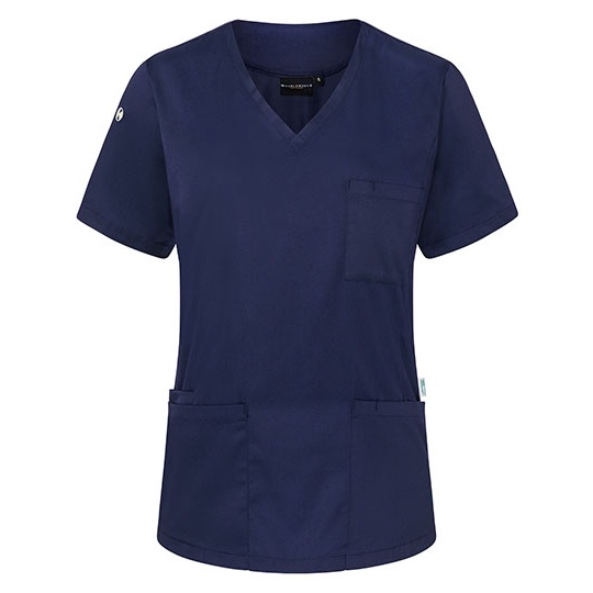 Tunika Damska Slim Twillowa z Recyklingu KY138 - Navy (ca. Pantone 533C)