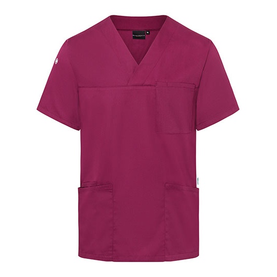 Tunika Męska Prosty Krój Poliester Bawełna KY139 - Fuchsia (ca. Pantone 689C)