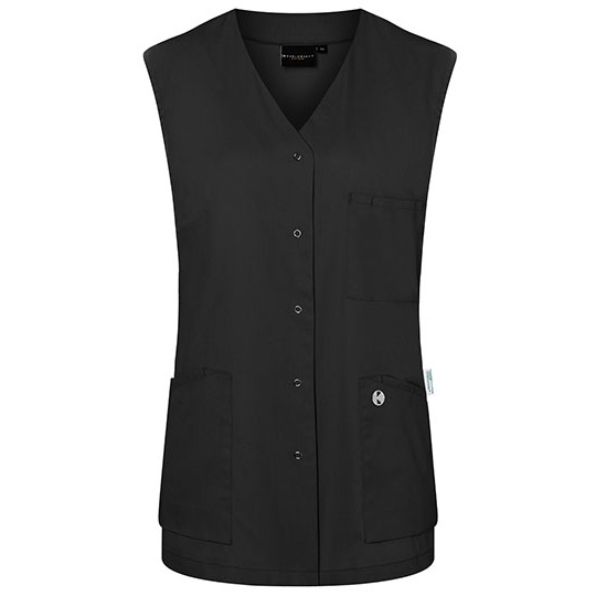 Tunika Damska Lekko Dopasowana Twill z Recyklingu KY141 - Black (ca. Pantone 419C)