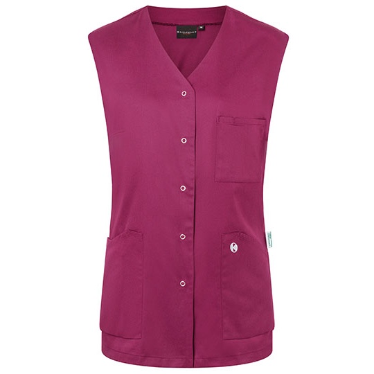Tunika Damska Lekko Dopasowana Twill z Recyklingu KY141 - Fuchsia (ca. Pantone 689C)