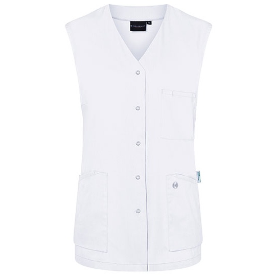 Tunika Damska Lekko Dopasowana Twill z Recyklingu KY141 - White