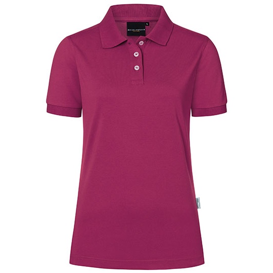 Damska koszulka polo slim KY142 - Fuchsia (ca. Pantone 689C)