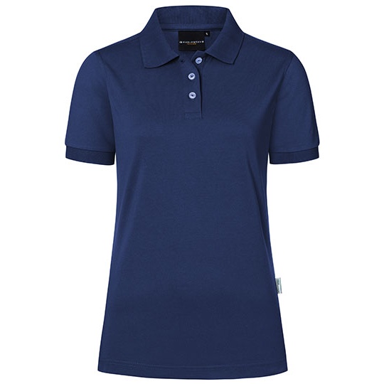 Damska koszulka polo slim KY142 - Navy