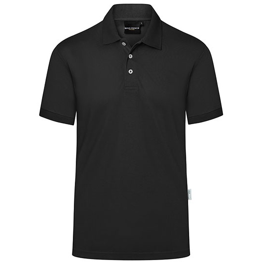 Koszulka Polo Męska Klasyczna Dżersej Pique Recykling KY143 - Black (ca. Pantone 419C)