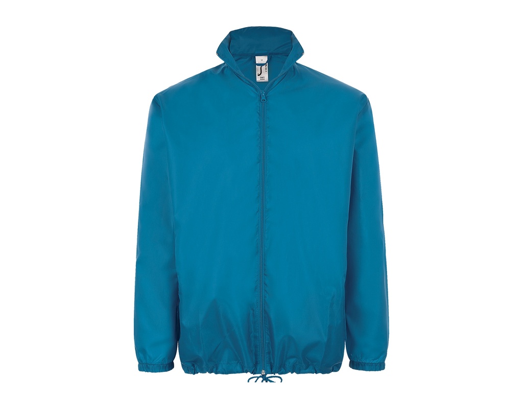 Kurtka Wiatrowka Unisex Poliester Wodoodporna L01618 - Aqua