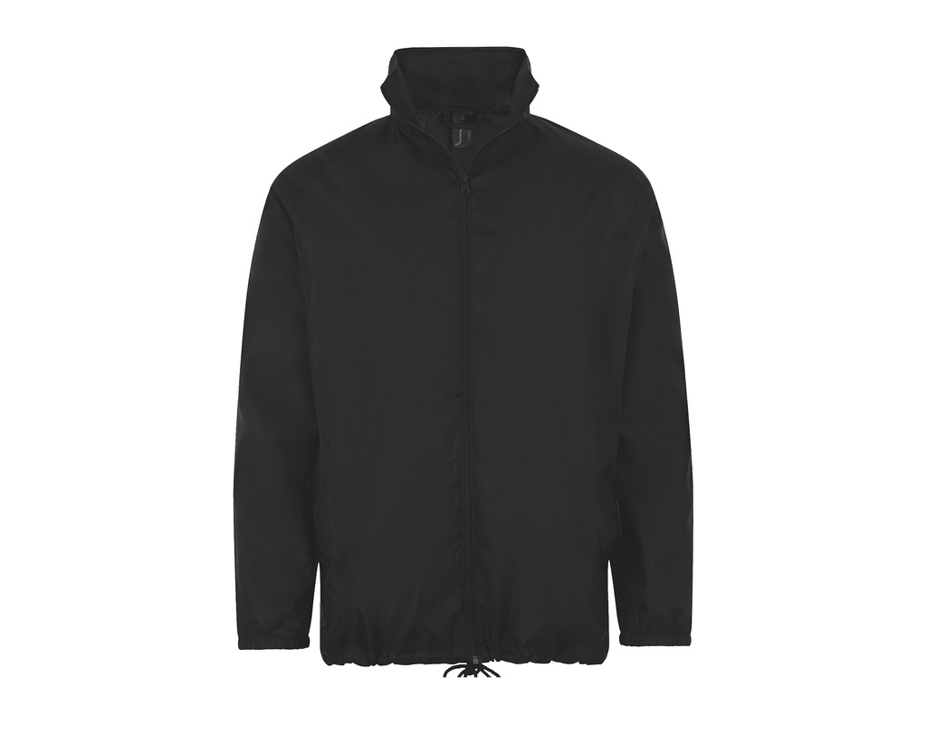 Kurtka Wiatrowka Unisex Poliester Wodoodporna L01618 - Black