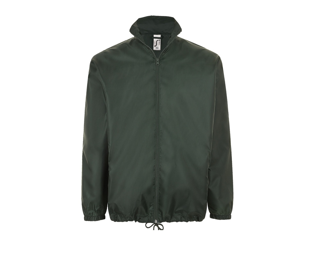 Kurtka Wiatrowka Unisex Poliester Wodoodporna L01618 - Forest Green