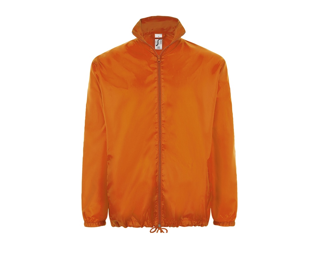 Kurtka Wiatrowka Unisex Poliester Wodoodporna L01618 - Orange