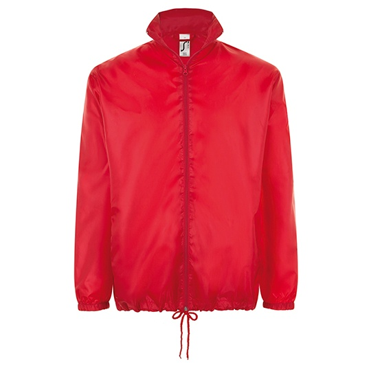 Kurtka Wiatrowka Unisex Poliester Wodoodporna L01618 - Red