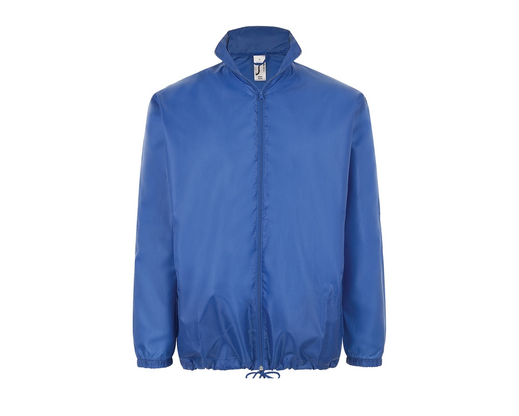 Kurtka Wiatrowka Unisex Poliester Wodoodporna L01618 - Royal Blue 241