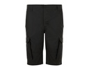 Bermudy Meskie Cargo Bawelniane L01660 - Black