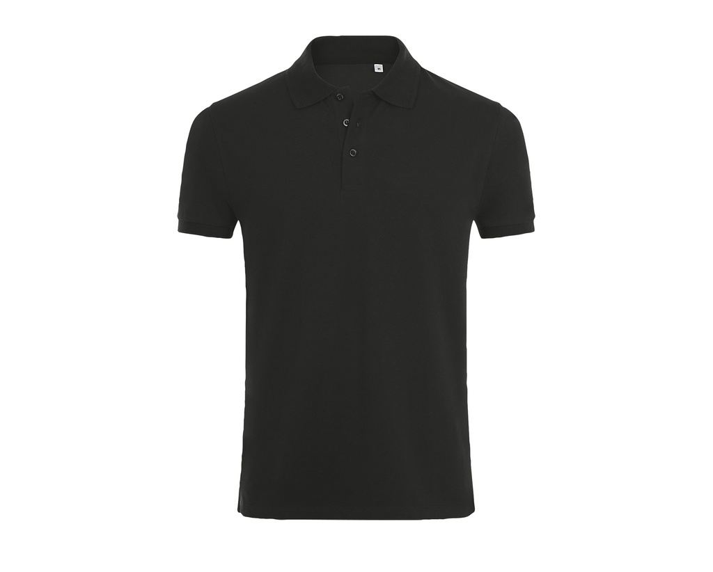 Koszulka Polo Meska Dopasowana Bawelna Czesana L01708 - Black