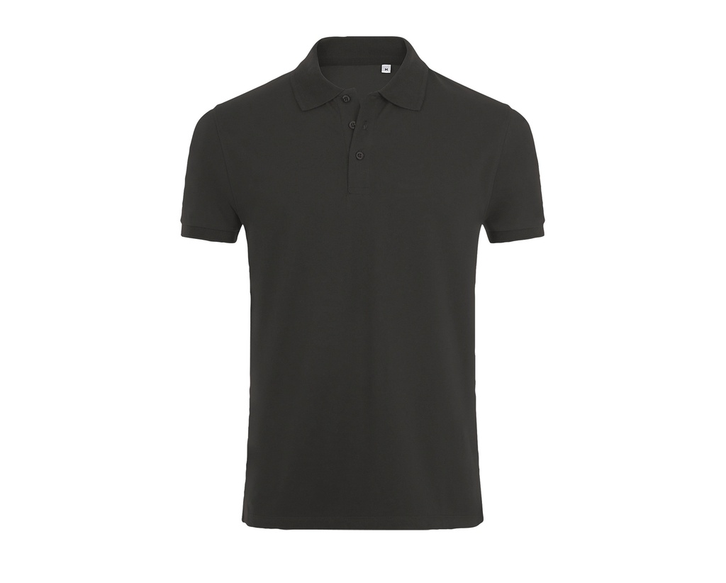 Koszulka Polo Meska Dopasowana Bawelna Czesana L01708 - Charcoal Melange