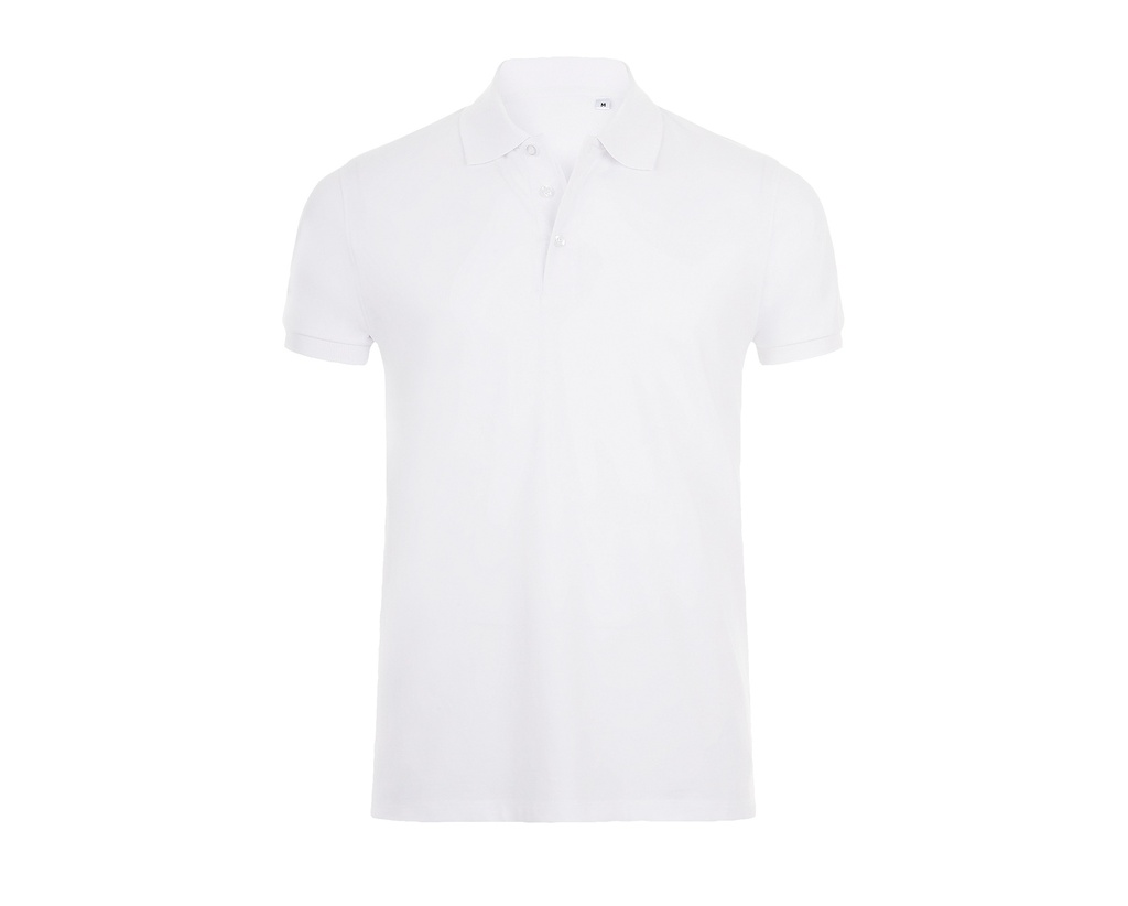 Koszulka Polo Meska Dopasowana Bawelna Czesana L01708 - White