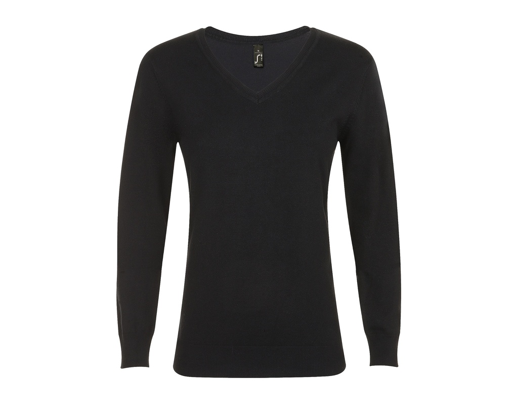 Damski sweter slim L01711 - Black