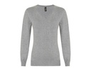 Damski sweter slim L01711 - Grey Melange