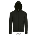 Bluza Klasyczna Unisex Bawelna Ring-Spun Rozpinana L01714 - Black