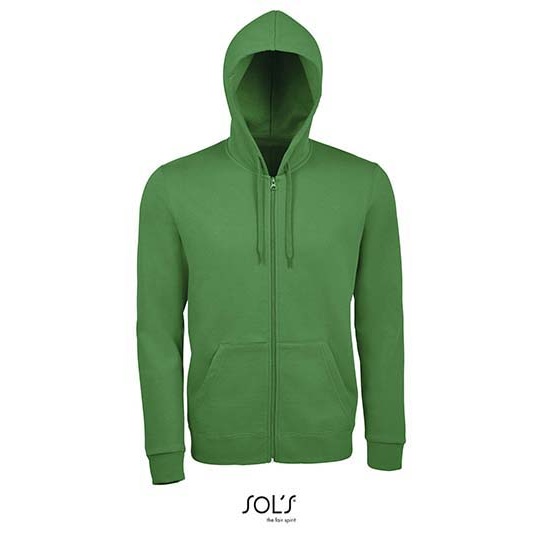 Bluza Klasyczna Unisex Bawełna Ring-Spun Rozpinana L01714 - Kelly Green