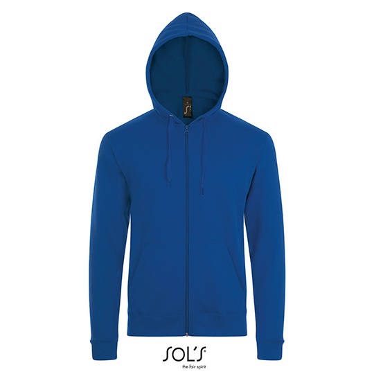 Bluza Klasyczna Unisex Bawelna Ring-Spun Rozpinana L01714 - Royal Blue 241