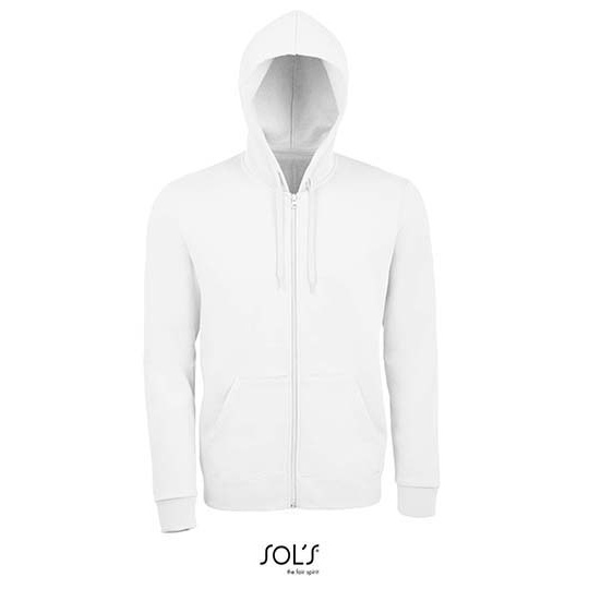 Bluza Klasyczna Unisex Bawełna Ring-Spun Rozpinana L01714 - White
