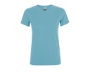 T-shirt Damski Slim Bawelniany L01825 - Atoll Blue