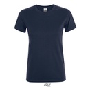 T-shirt Damski Slim Bawełniany L01825 - French Navy