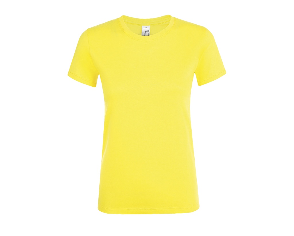 T-shirt Damski Slim Bawelniany L01825 - Lemon