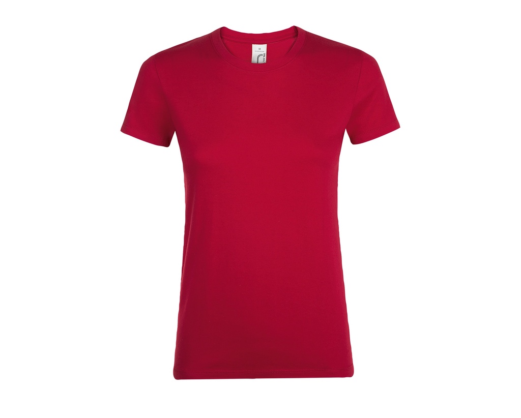 T-shirt Damski Slim Bawelniany L01825 - Red